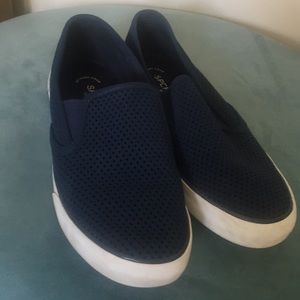 Leather sperry loafers